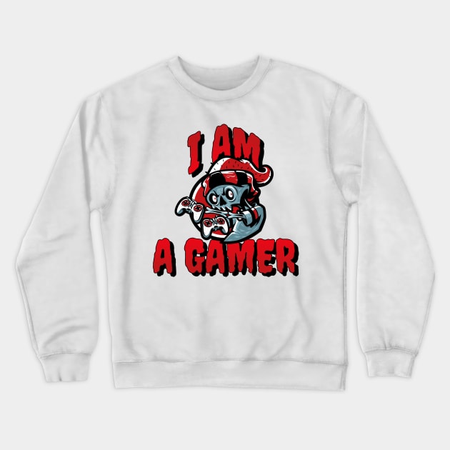 I Am A Gamer Gaming Crewneck Sweatshirt by Latest Trendy Apparel 
